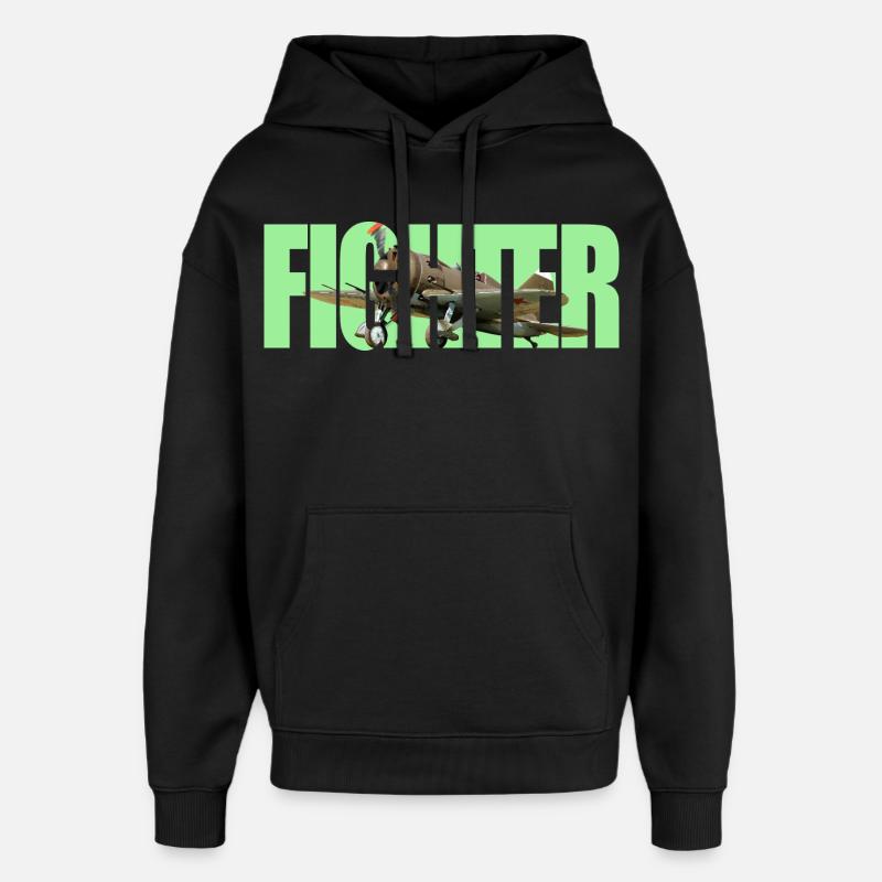 Chasseur I-16 - Sweat à capuche unisexe Stanley/Stella Oversized - noir