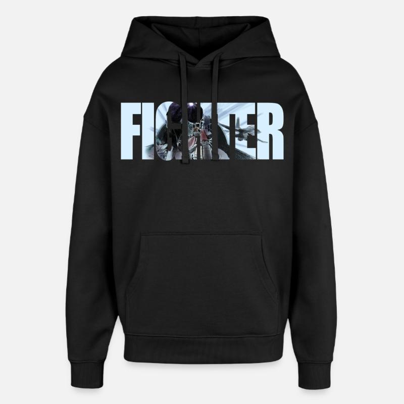 Combattant - Sweat à capuche unisexe Stanley/Stella Oversized - noir