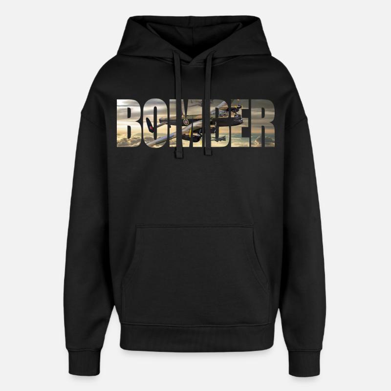 bombardier Avro Lancaster - Sweat à capuche unisexe Stanley/Stella Oversized - noir