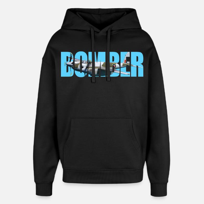 Blouson aviateur DH.98 Mosquito - Sweat à capuche unisexe Stanley/Stella Oversized - noir