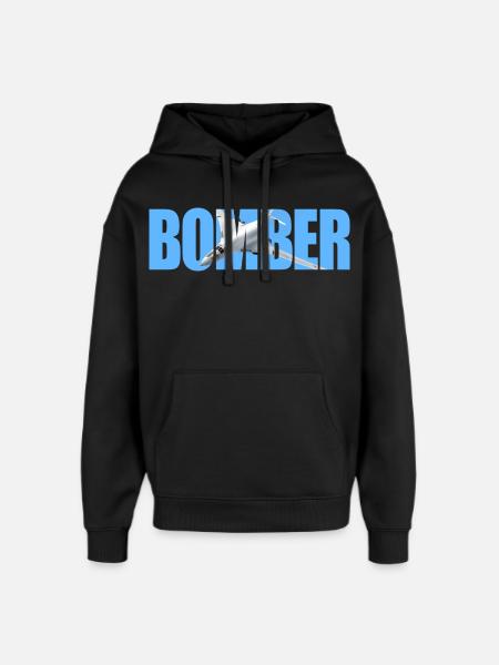Bomber Tu-160 - Oversized Unisex Hoodie by Stanley/Stella - black
