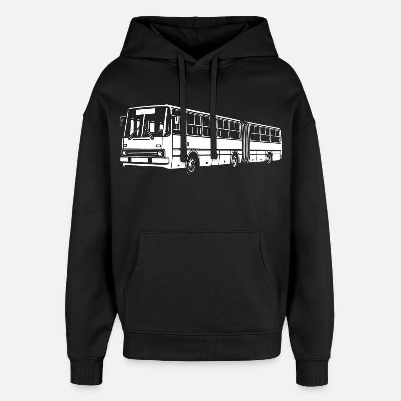Légendaire bus articulé rétro - Sweat à capuche unisexe Stanley/Stella Oversized - noir