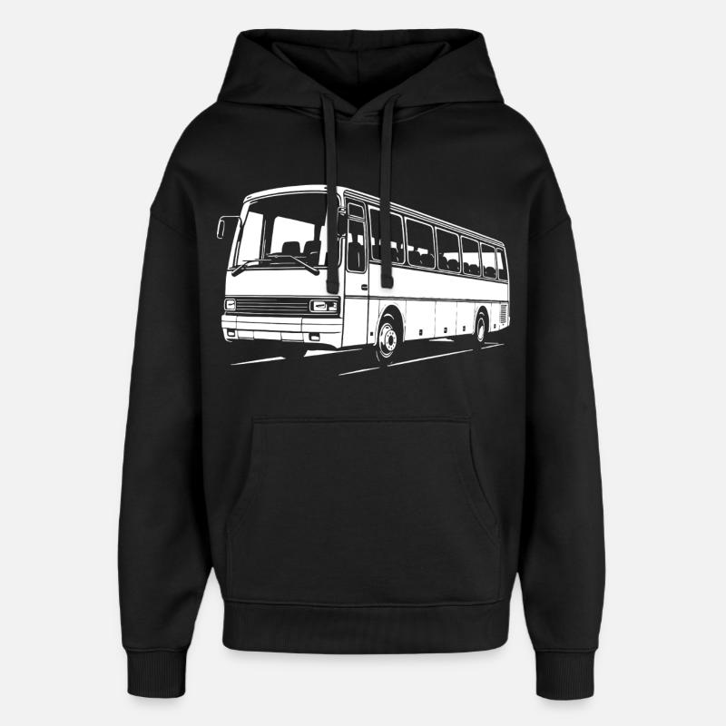 Classiques de la route - Sweat à capuche unisexe Stanley/Stella Oversized - noir