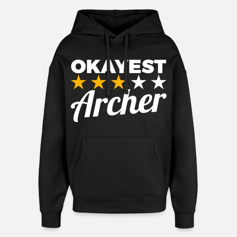 Archer moyen - Sweat à capuche unisexe Stanley/Stella Oversized - noir