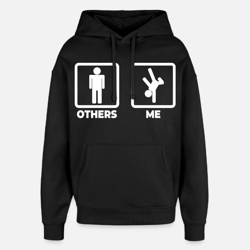 Figurine allumette breakdancer - Sweat à capuche unisexe Stanley/Stella Oversized - noir
