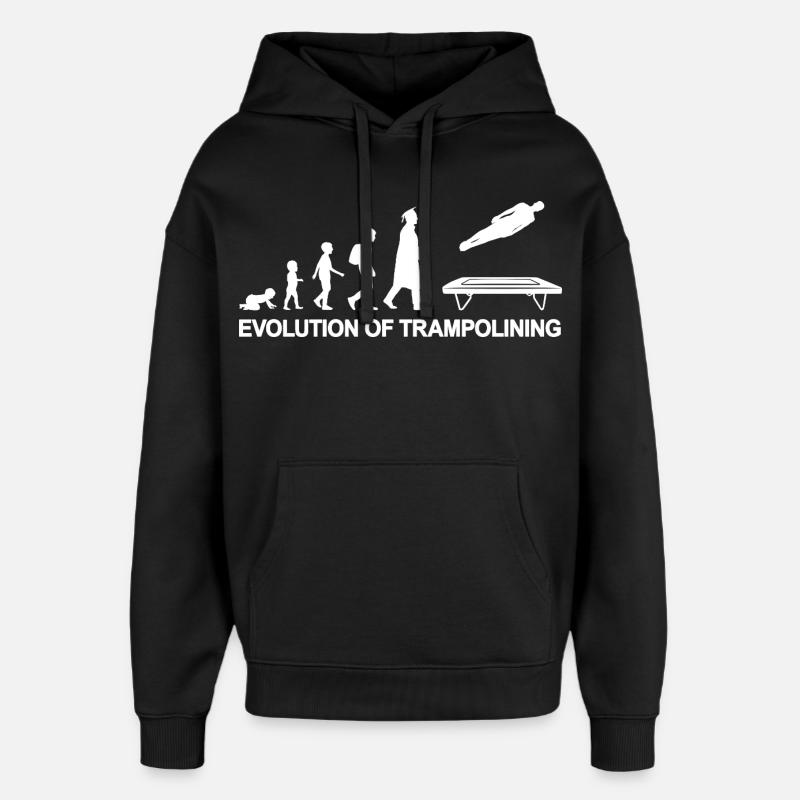 Evolution Trampoline - Sweat à capuche unisexe Stanley/Stella Oversized - noir