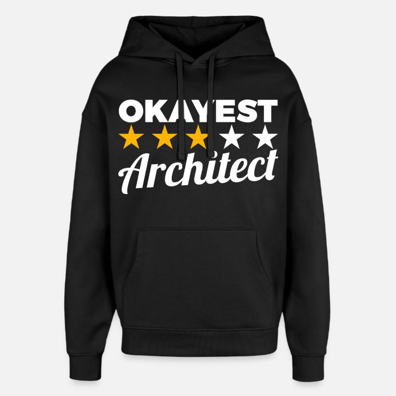 Architecte moyen - Sweat à capuche unisexe Stanley/Stella Oversized - noir