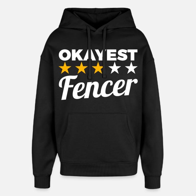 Bester Fechter - Oversized Unisex Hoodie von Stanley/Stella - Schwarz