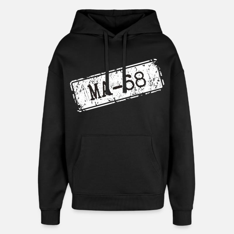 Mannheim 68 - Oversized Unisex Hoodie von Stanley/Stella - Schwarz
