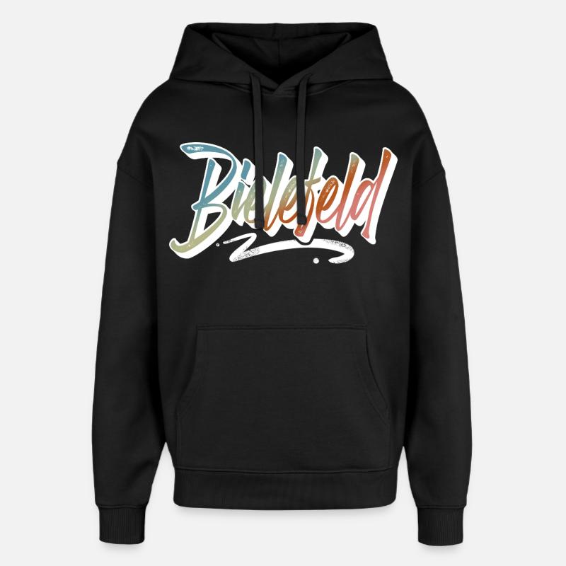 Bielefeld - Sweat à capuche unisexe Stanley/Stella Oversized - noir