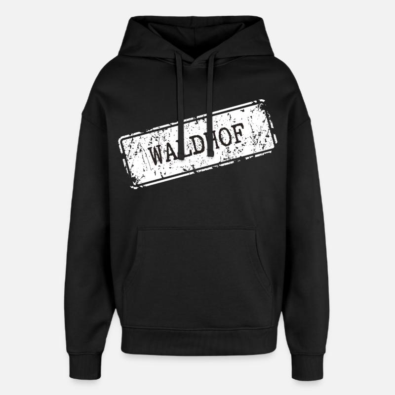 Waldhof - Sweat à capuche unisexe Stanley/Stella Oversized - noir