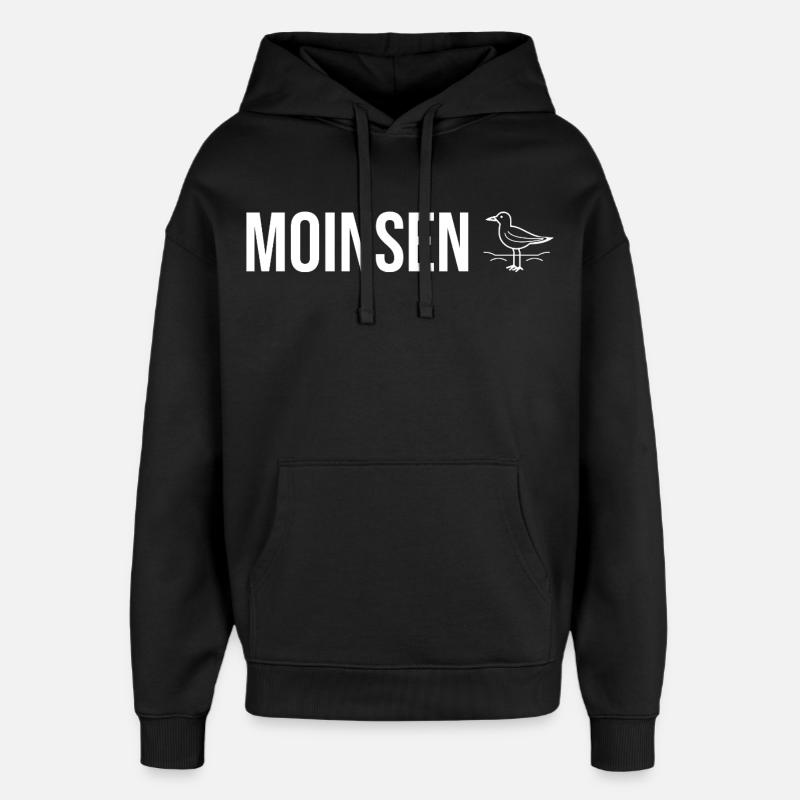 « Moinsen » - Édition Seagulls - Sweat à capuche unisexe Stanley/Stella Oversized - noir