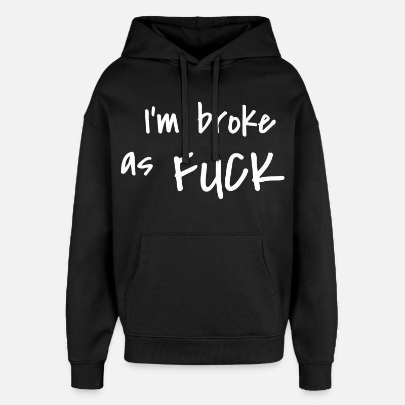 Fauché comme un clou - Sweat à capuche unisexe Stanley/Stella Oversized - noir