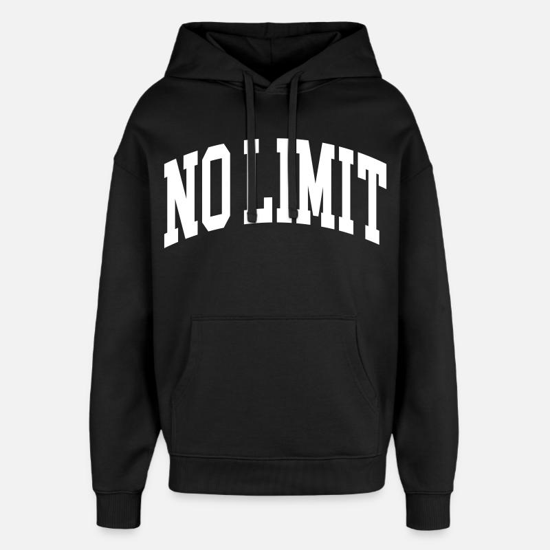 No Limit - Oversized Unisex Hoodie von Stanley/Stella - Schwarz