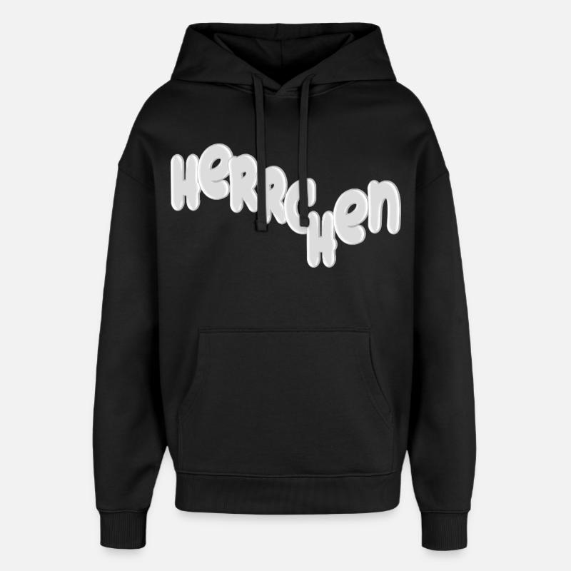 Lettrage maître 3D - Sweat à capuche unisexe Stanley/Stella Oversized - noir