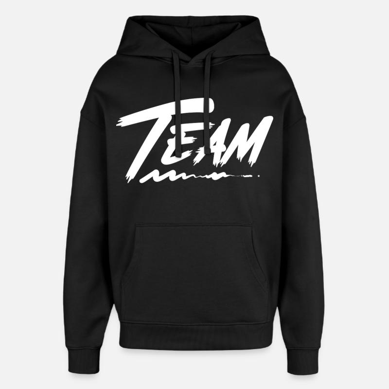 Équipe - Sweat à capuche unisexe Stanley/Stella Oversized - noir