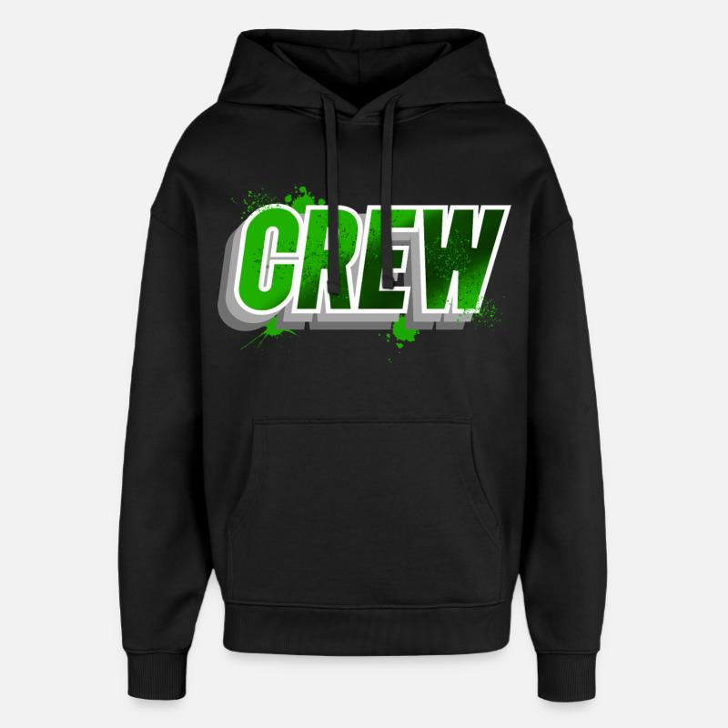 équipage - Sweat à capuche unisexe Stanley/Stella Oversized - noir