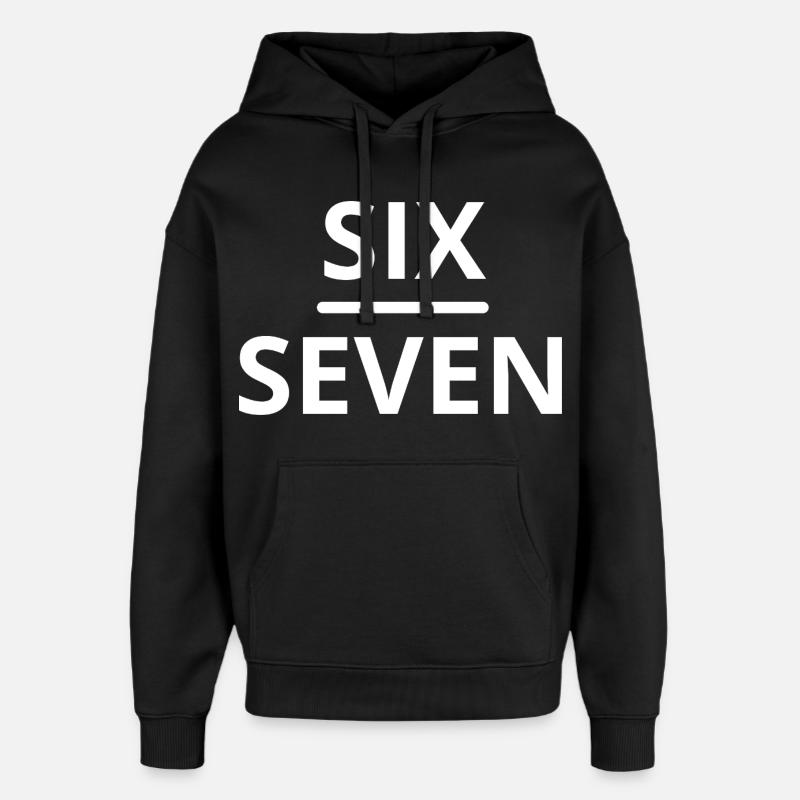 Six Sept Meme Design - Sweat à capuche unisexe Stanley/Stella Oversized - noir