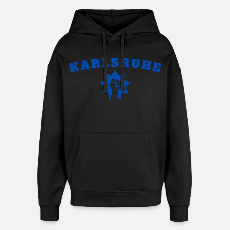 Karlsruhe - Sweat à capuche unisexe Stanley/Stella Oversized - noir