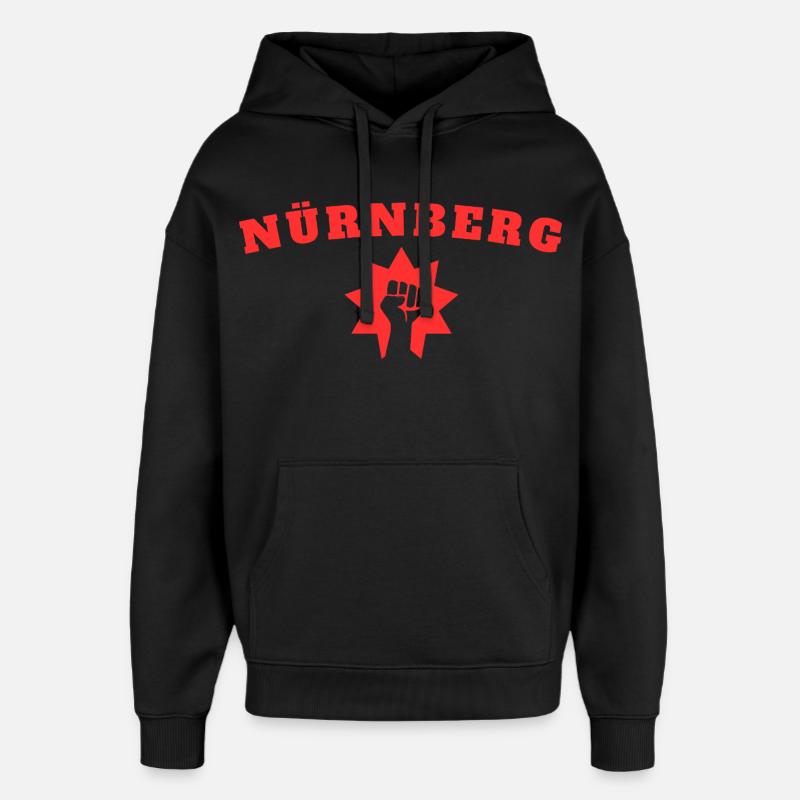 Nuremberg - Sweat à capuche unisexe Stanley/Stella Oversized - noir