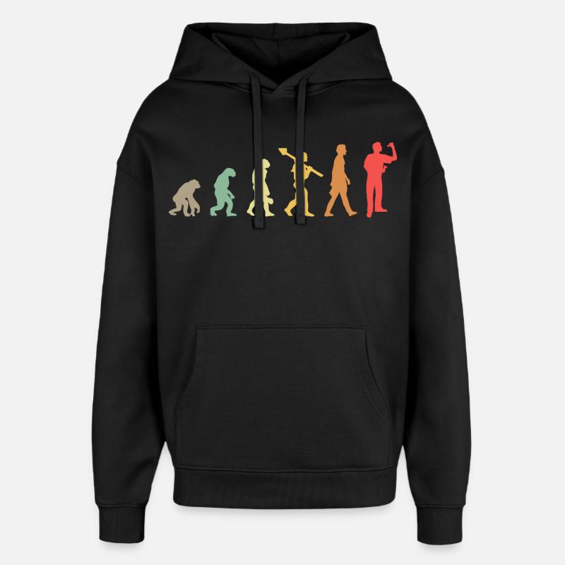 Fléchettes Evolution Lecteur de fléchettes - Sweat à capuche unisexe Stanley/Stella Oversized - noir