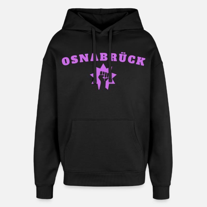 Osnabrück - Sweat à capuche unisexe Stanley/Stella Oversized - noir
