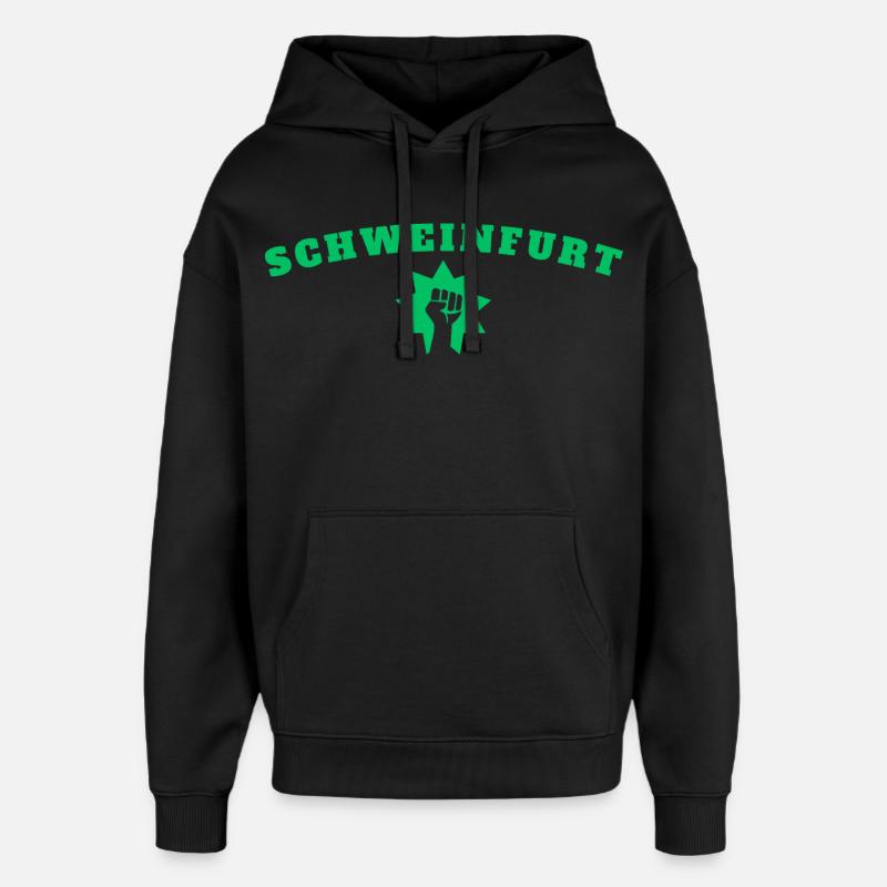 Schweinfurt - Sweat à capuche unisexe Stanley/Stella Oversized - noir