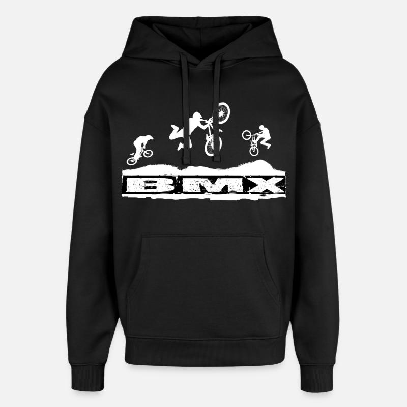 Vélo BMX - Sweat à capuche unisexe Stanley/Stella Oversized - noir