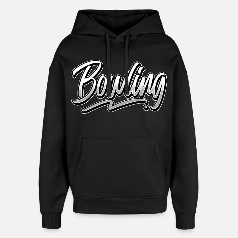 Bowling - Sweat à capuche unisexe Stanley/Stella Oversized - noir