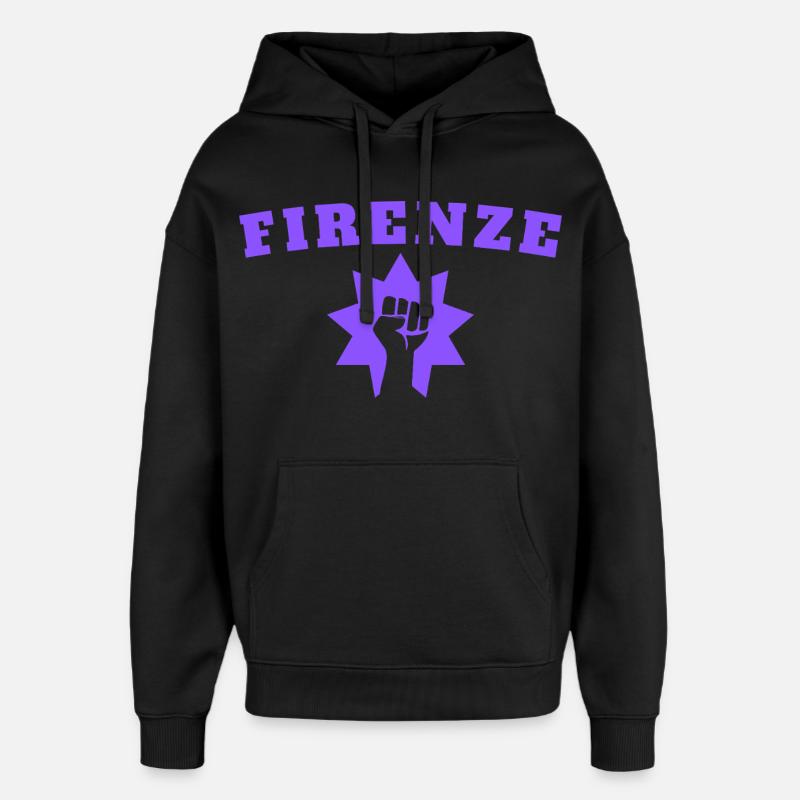 Firenze - Sweat à capuche unisexe Stanley/Stella Oversized - noir
