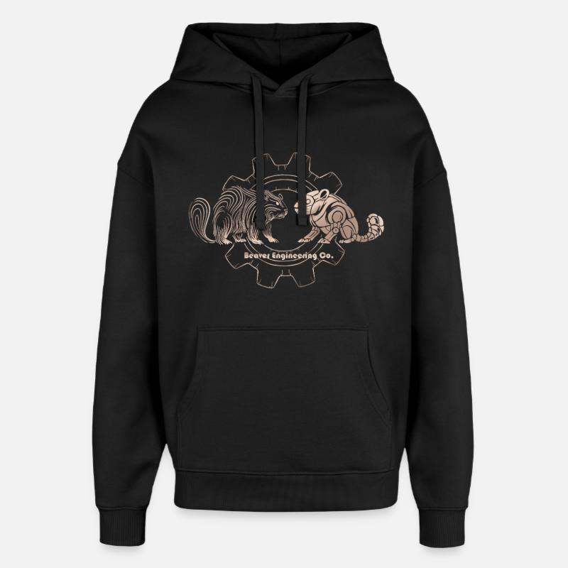 Timberborn – Beaver Engineering Co. - Oversized Unisex Hoodie von Stanley/Stella - Schwarz