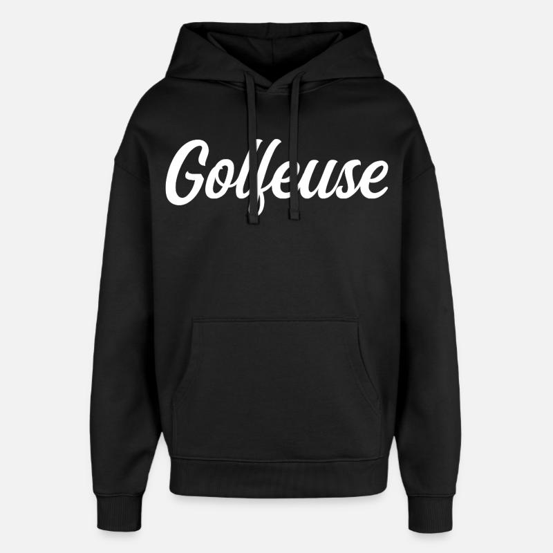 Golfeuse - Sweat à capuche unisexe Stanley/Stella Oversized - noir