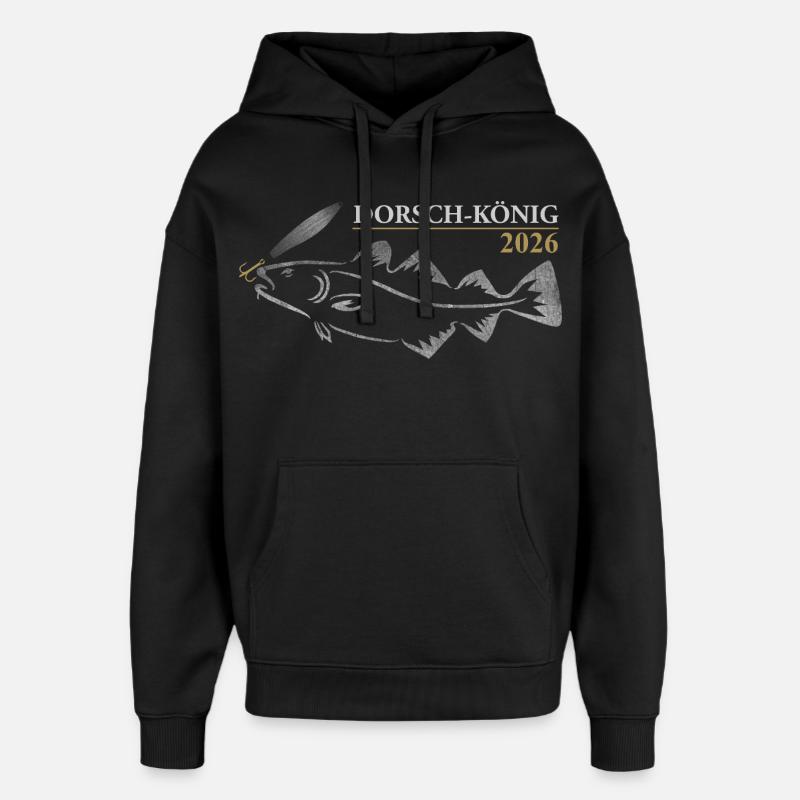 Cod King 2026 - Oversized Unisex Hoodie by Stanley/Stella - black