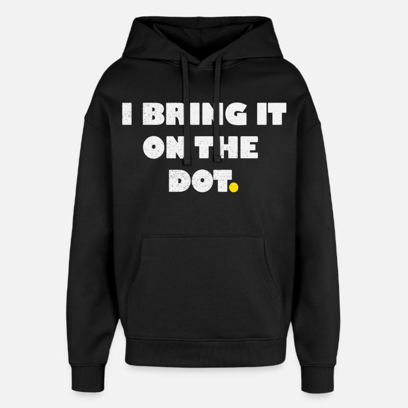 I bring it on the dot lustiges Denglisch - Oversized Unisex Hoodie von Stanley/Stella - Schwarz