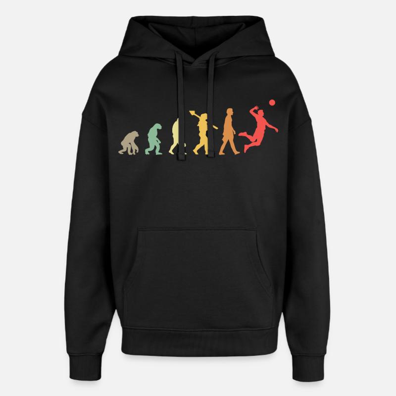 Joueurs de volley-ball Evolution - Sweat à capuche unisexe Stanley/Stella Oversized - noir