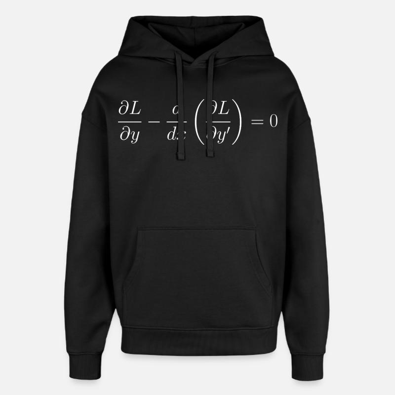 Euler-Lagrange-Gleichungsfundamentalphysik - Oversized Unisex Hoodie von Stanley/Stella - Schwarz