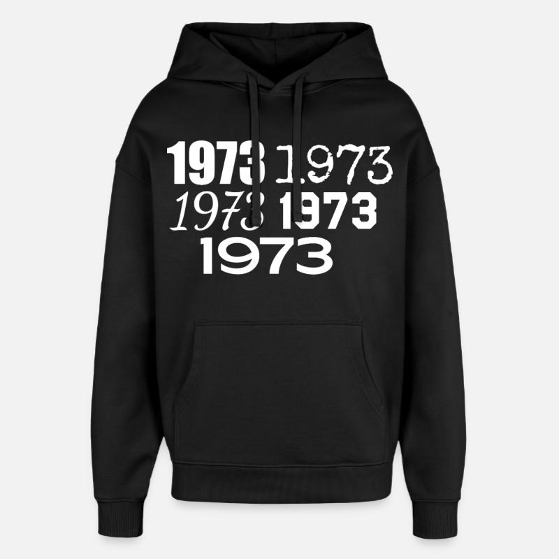 1973 - Sweat à capuche unisexe Stanley/Stella Oversized - noir