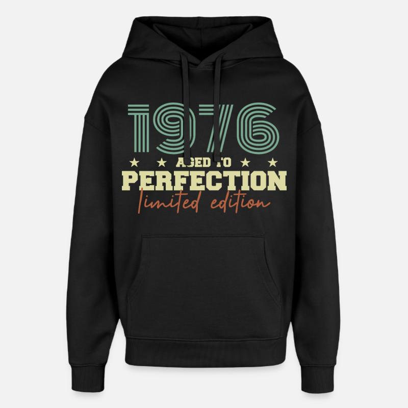 1976 - Sweat à capuche unisexe Stanley/Stella Oversized - noir