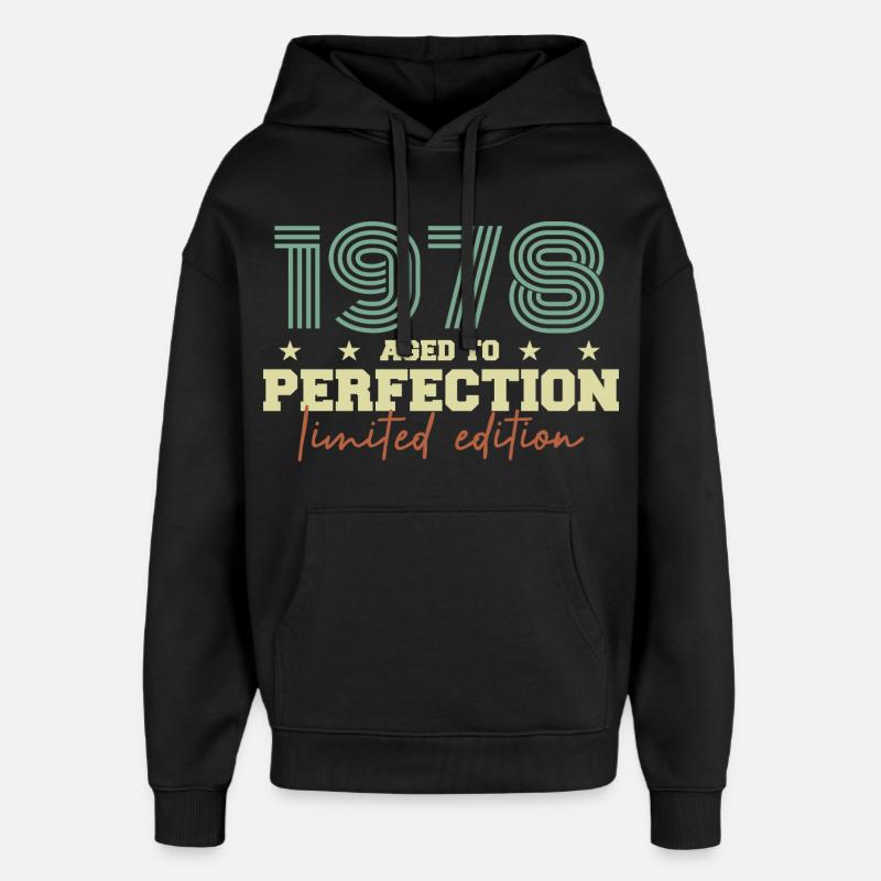 1978 - Sweat à capuche unisexe Stanley/Stella Oversized - noir