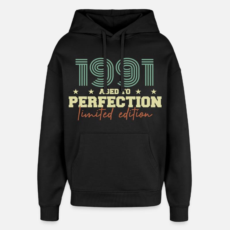 1991 - Sweat à capuche unisexe Stanley/Stella Oversized - noir