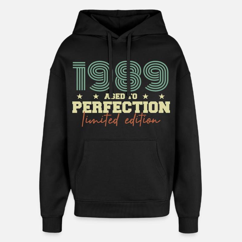 1989 - Sweat à capuche unisexe Stanley/Stella Oversized - noir