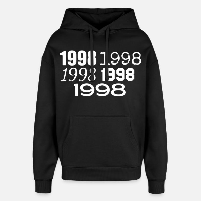 1998 - Sweat à capuche unisexe Stanley/Stella Oversized - noir