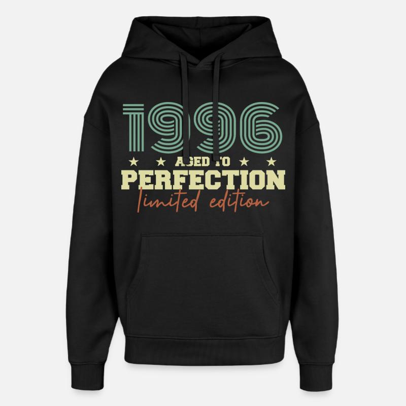 1996 - Sweat à capuche unisexe Stanley/Stella Oversized - noir