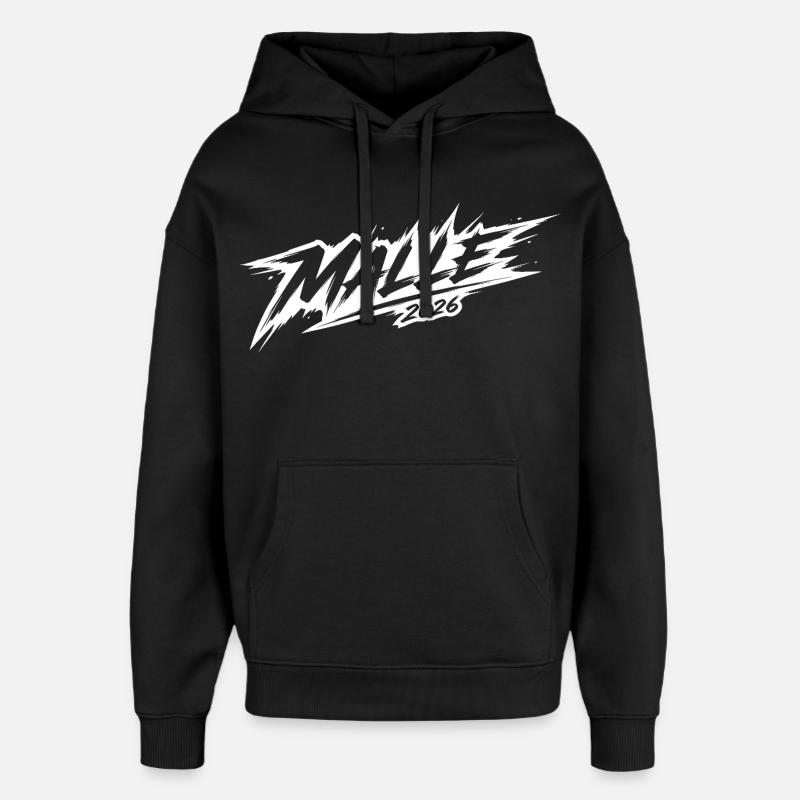 Malle 2026 - Sweat à capuche unisexe Stanley/Stella Oversized - noir