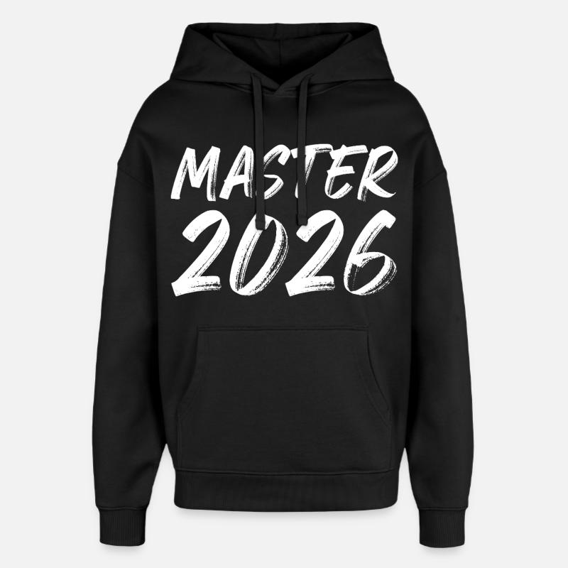 Master 2026 - Sweat à capuche unisexe Stanley/Stella Oversized - noir