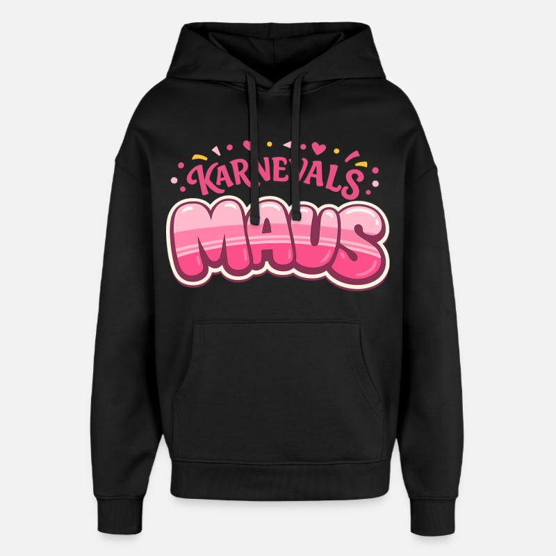 Carnival Mouse Cologne – Cologne Carnival - Sweat à capuche unisexe Stanley/Stella Oversized - noir