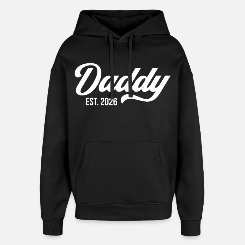 Daddy Est. 2026 - Sweat à capuche unisexe Stanley/Stella Oversized - noir
