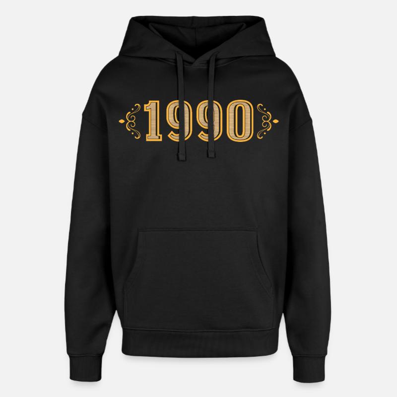 Legende seit 1990 Retro 1990 - Oversized Unisex Hoodie von Stanley/Stella - Schwarz