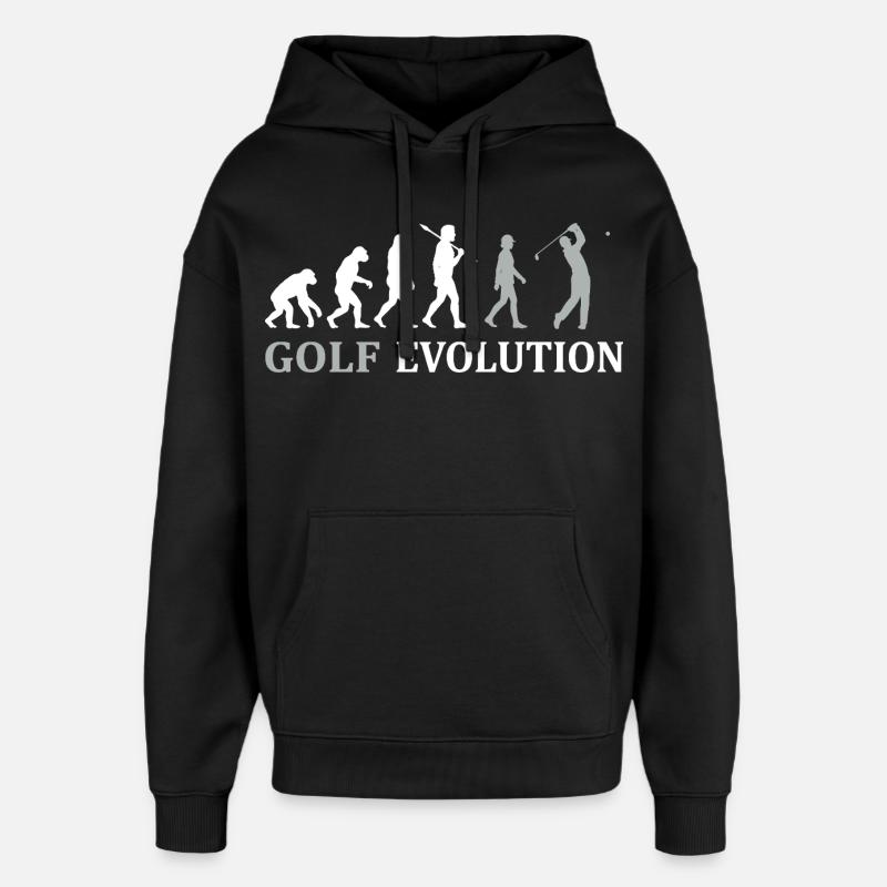 Golf Evolution – Das perfekte Golfer Geschenk - Oversized Unisex Hoodie von Stanley/Stella - Schwarz