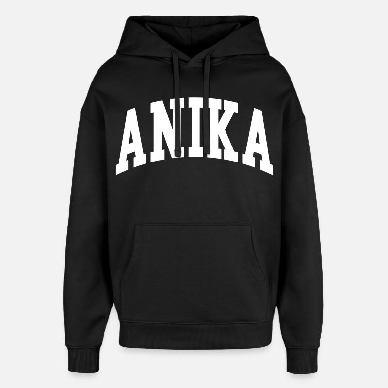Anika - Sweat à capuche unisexe Stanley/Stella Oversized - noir